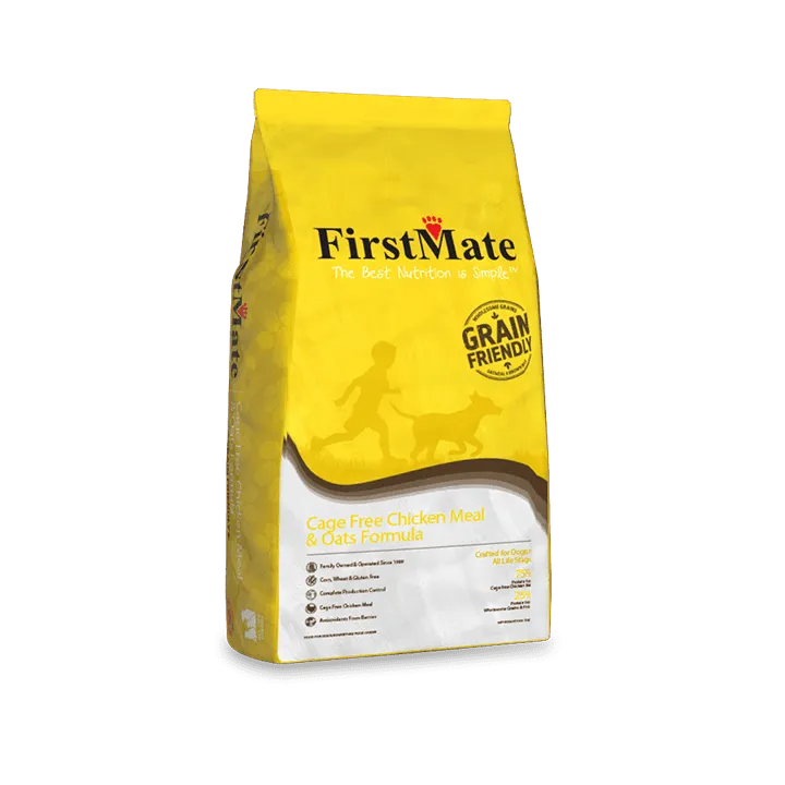 FirstMate Grain Friendly Cage Free Chicken Meal & Oats Formula Dry Dog Food