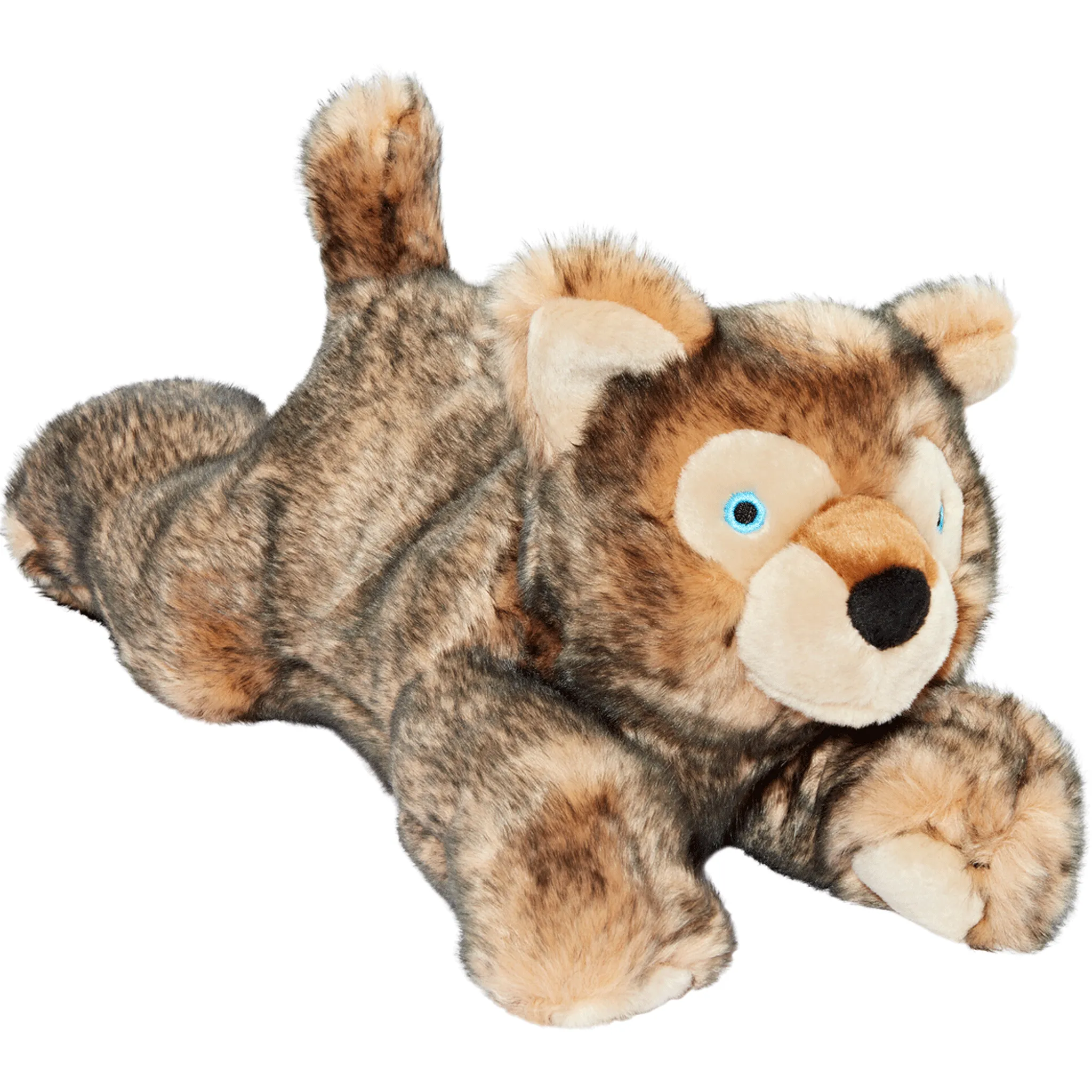 Fluff & Tuff Lobo Wolf Pup Brown Dog Toys
