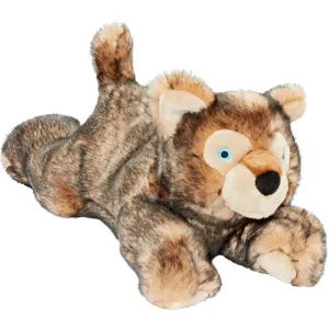 Fluff & Tuff Lobo Wolf Pup Brown Dog Toys