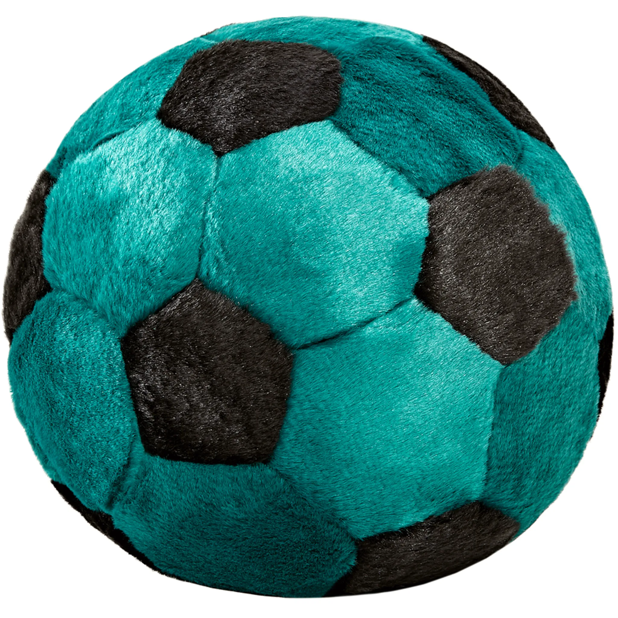 Fluff & Tuff Soccer Ball Black/Green Dog Toys