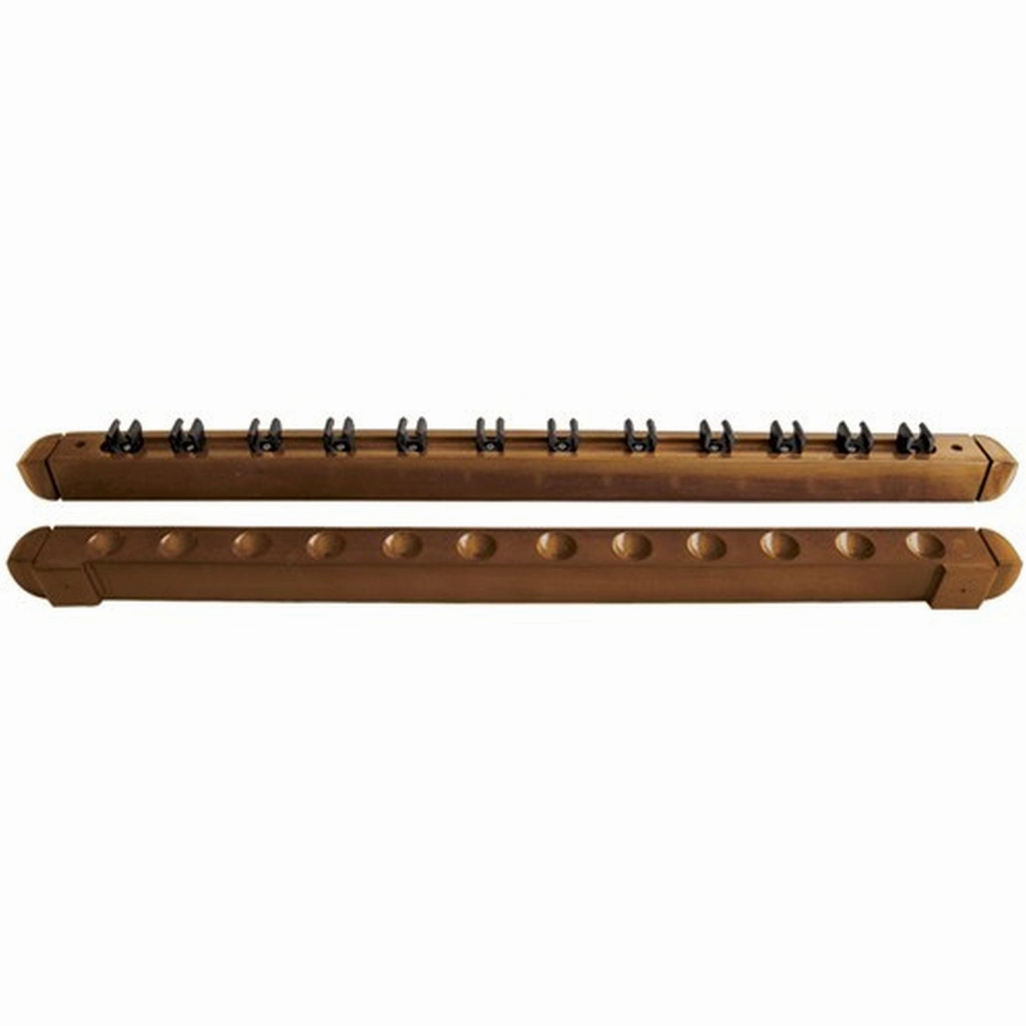 Formula 12 Cue Oak Wall Rack