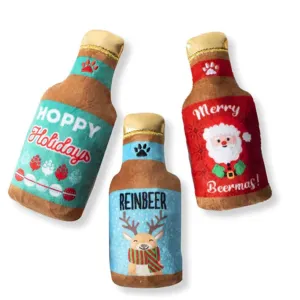 Fringe Wonderful Time for a Beer Brown Dog Toys