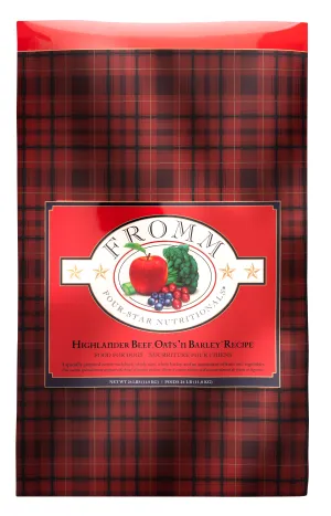 Fromm Four-Star Grain Inclusive Highlander Beef Oats and Barley Dry Dog Food