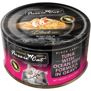 Fussie Cat Black Label Tuna with Ocean Fish Formula in Gravy Wet Cat Food