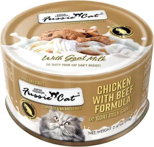 Fussie Cat Chicken with Beef in Goat Milk Gravy Shredded Canned Cat Food