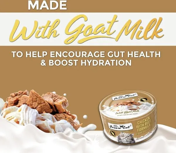 Fussie Cat Chicken with Beef in Goat Milk Gravy Shredded Canned Cat Food
