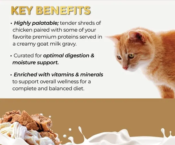 Fussie Cat Chicken with Beef in Goat Milk Gravy Shredded Canned Cat Food