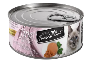 Fussie Cat Fine Dining - Mousse Mackerel with Pumpkin Entree in Gravy Canned Cat Food