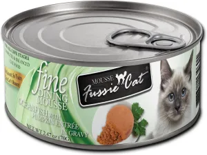 Fussie Cat Fine Dining Mousse Oceanfish with Pumpkin Entree Canned Cat Food