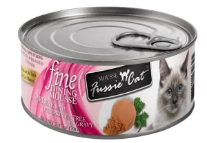 Fussie Cat Fine Dining Mousse Sardine with Pumpkin Entree in Gravy Canned Cat Food