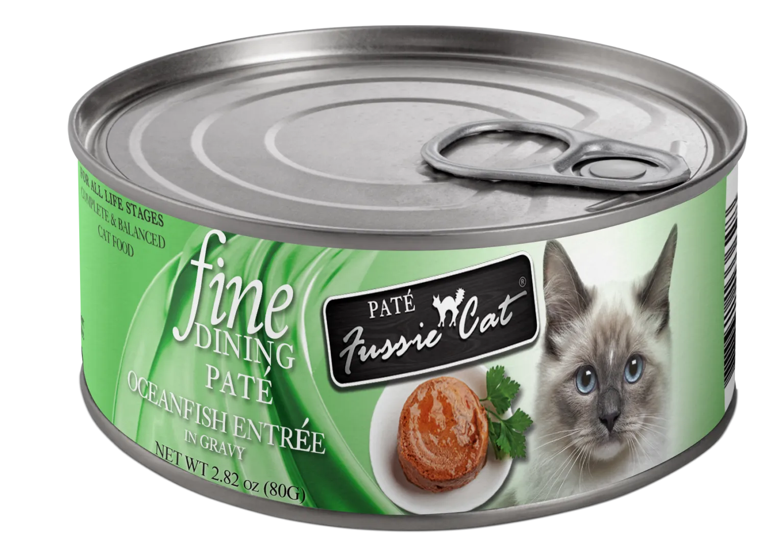 Fussie Cat Fine Dining - Pate - Oceanfish Entree in gravy Canned Cat Food