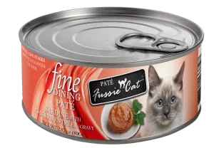 Fussie Cat Fine Dining Pate Sardine with Chicken Entree in Gravy Canned Cat Food