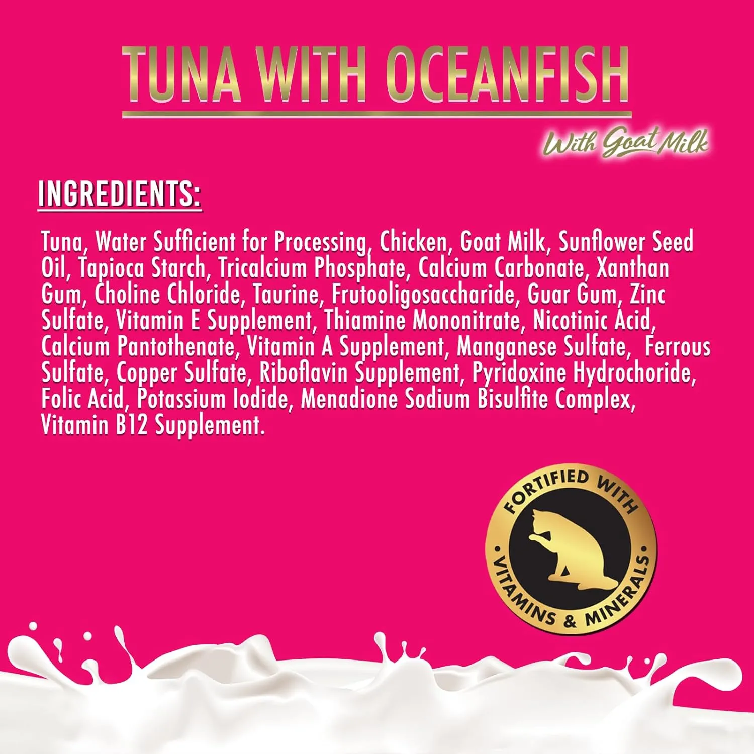 Fussie Cat Tuna with Ocean Fish in Goat Milk Gravy Shredded Canned Cat Food