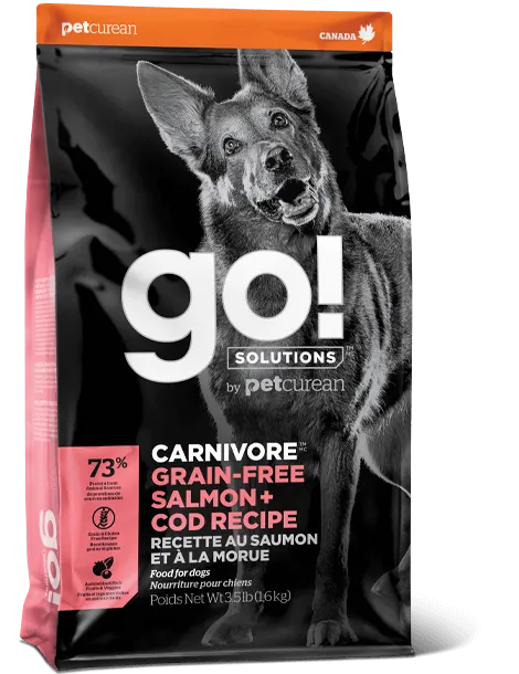 Go! Solutions Carnivore Grain Free Salmon and Cod Recipe Dry Dog Food