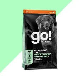 Go! Solutions Skin and Coat Care Turkey Recipe with Grains Dry Dog Food