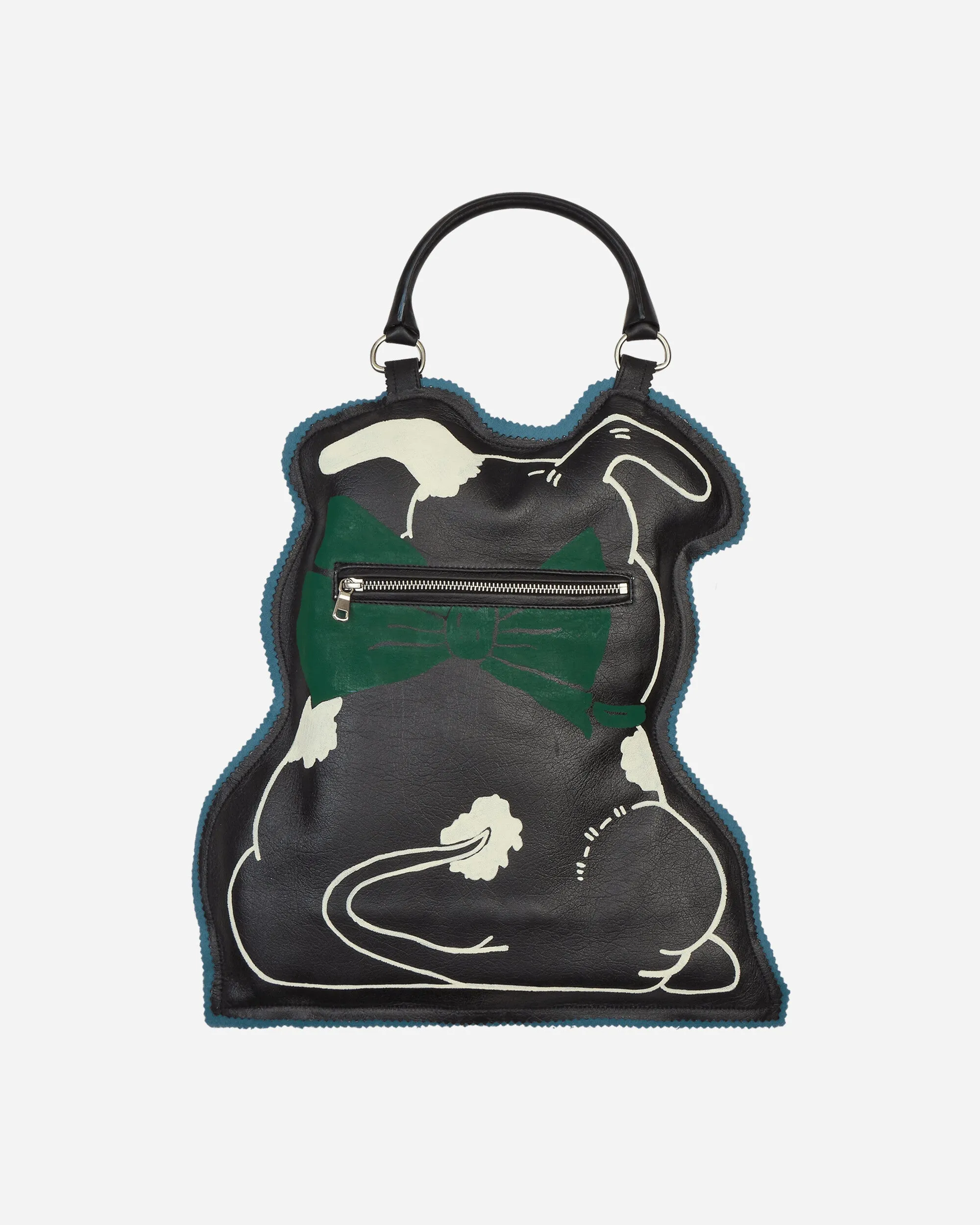Hand Drawn Puppy Bag Black