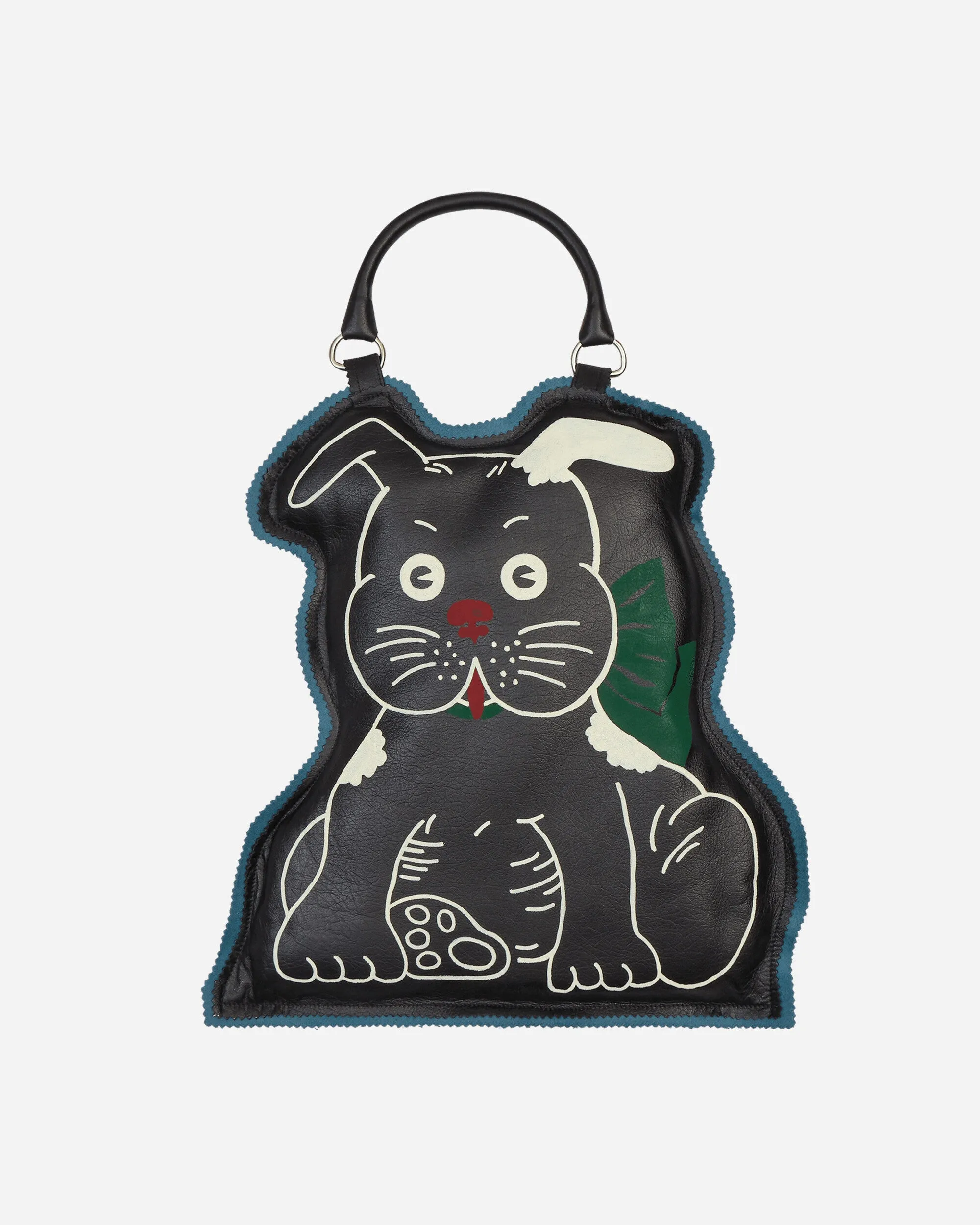 Hand Drawn Puppy Bag Black