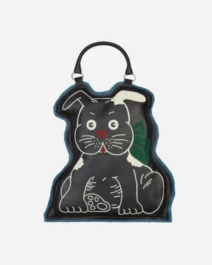 Hand Drawn Puppy Bag Black