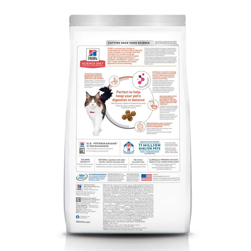 Hill's Science Diet Adult Perfect Digestion Salmon Dry Cat Food