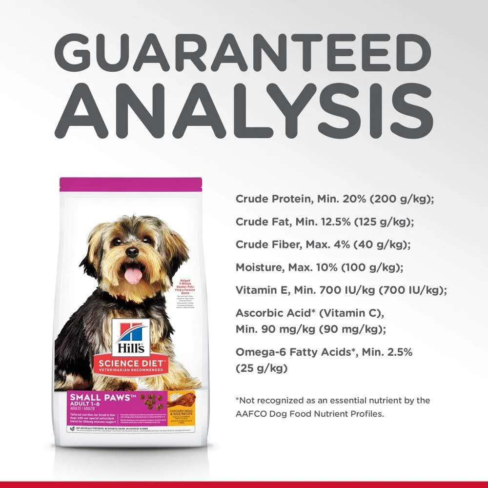 Hill's Science Diet Adult Small & Toy Breed Chicken Meal & Rice Dry Dog Food