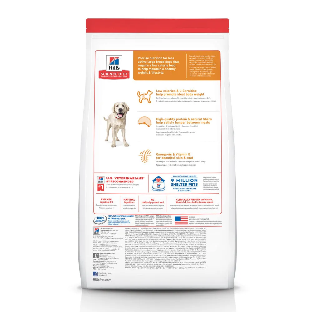 Hill's Science Diet Large Breed Light Chicken Meal & Barley Dry Dog Food
