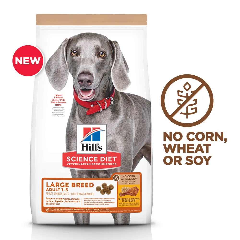 Hill's Science Diet No Corn, Wheat, or Soy Chicken Adult Large Breed Dry Dog Food