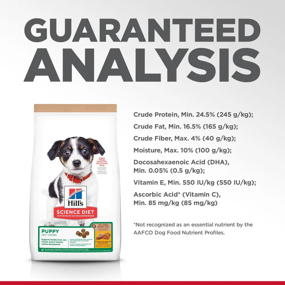 Hill's Science Diet No Corn, Wheat, or Soy Chicken Puppy Dry Dog Food