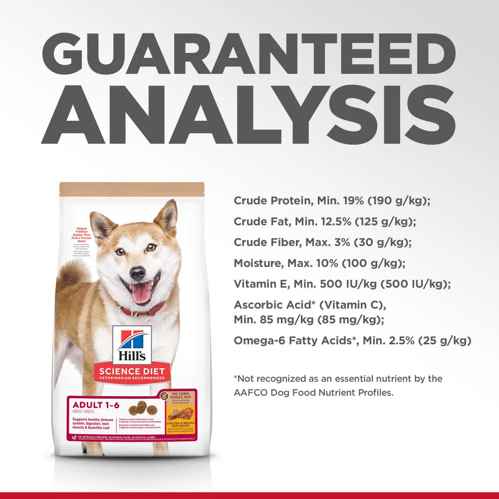 Hill's Science Diet No Corn, Wheat, Soy Chicken Adult Dry Dog Food
