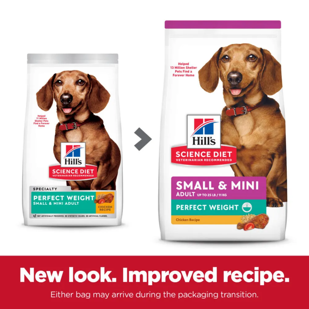 Hill's Science Diet Perfect Weight Adult Small & Mini Breed Chicken Recipe Dry Dog Food