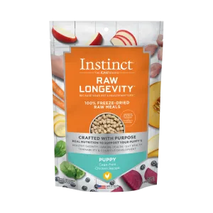 Instinct Raw Longevity Puppy Freeze-Dried Chicken Bites Dog Food, 9.5 oz. Bag