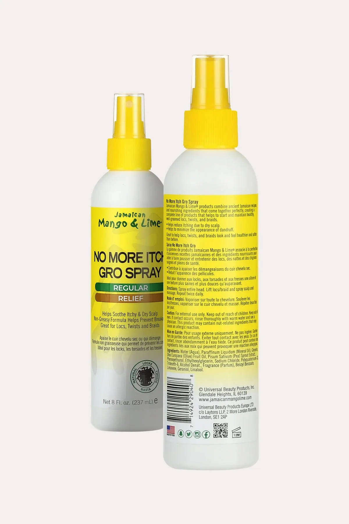 JAMAICAN MANGO & LIME NO MORE ITCH GRO SPRAY 8oz