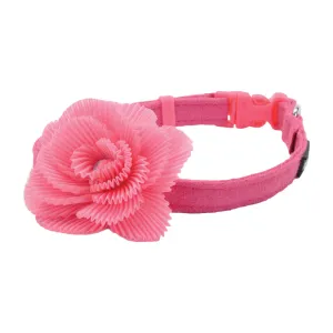 Li'l Pals® Microfiber Collar, Pink Flower, Petite Small