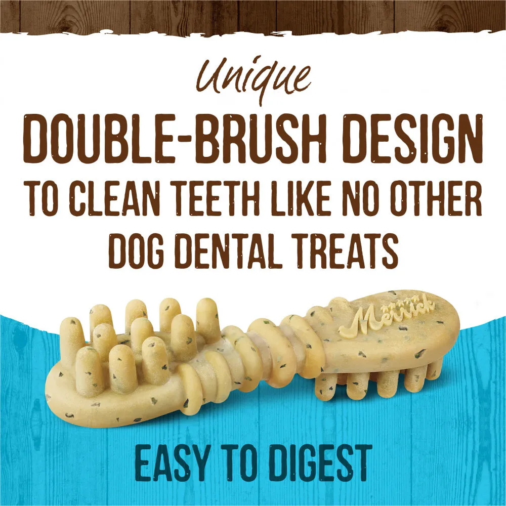 Merrick Fresh Kisses Grain Free Mint Breath Strips Small Dental Dog Treats