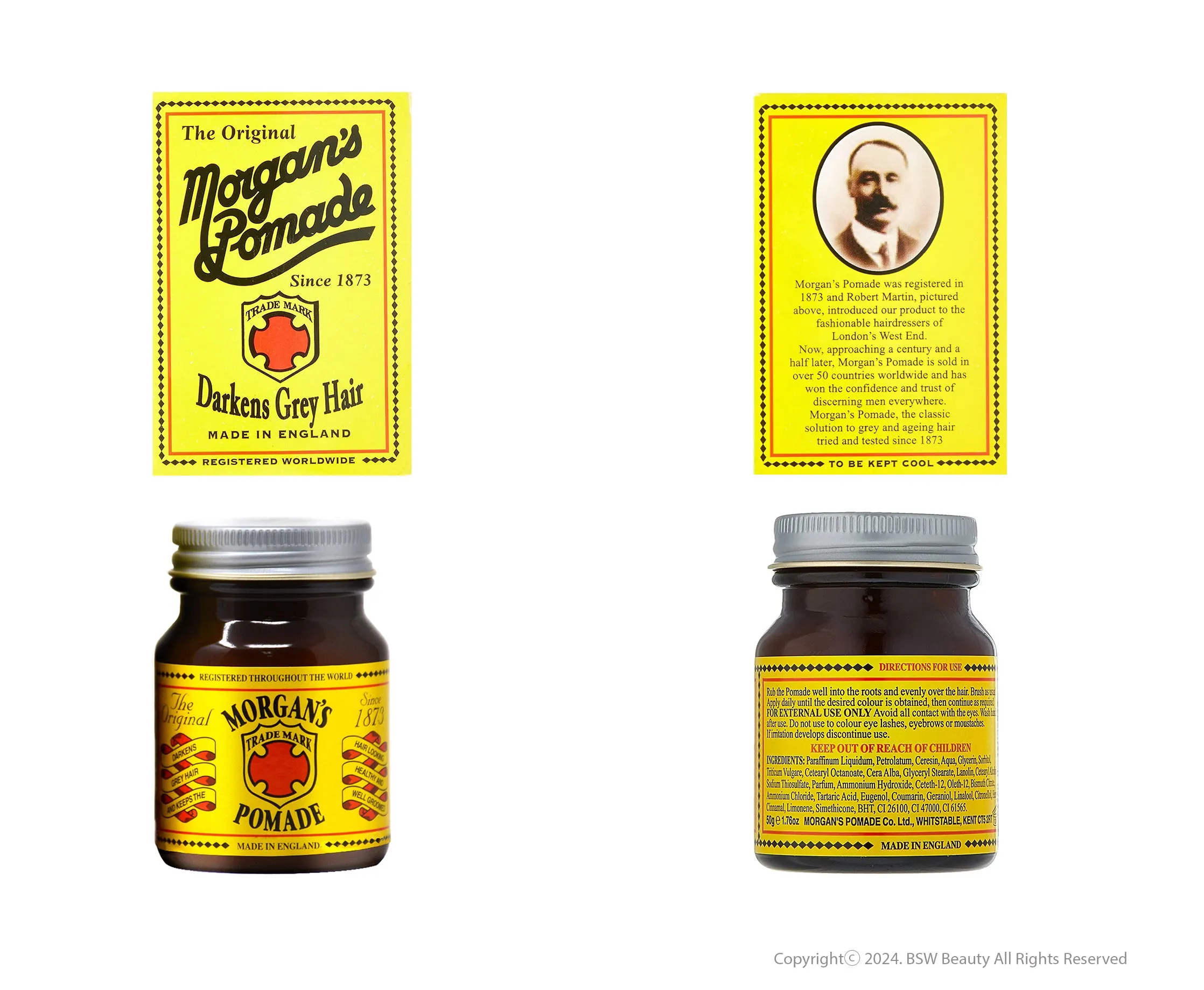 MORGAN'S POMADE ORIGINAL DARKENS GREY HAIR 50g(1.69oz)