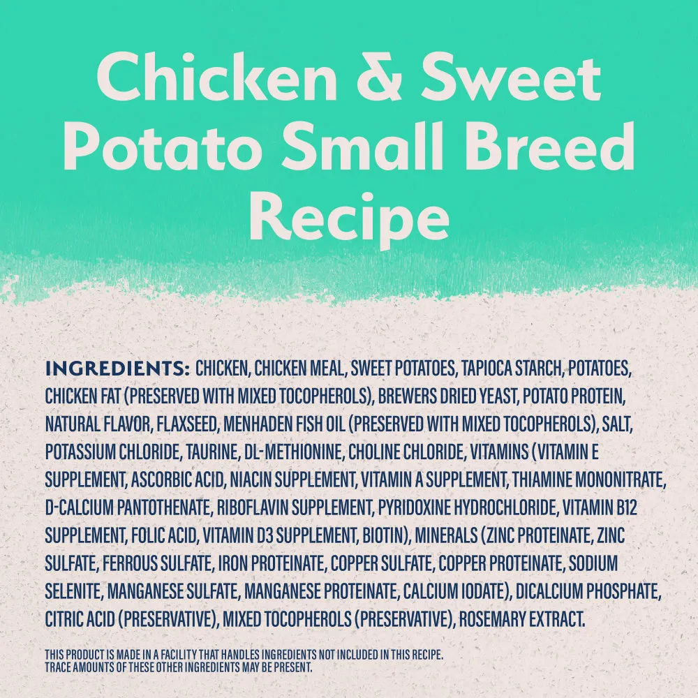 Natural Balance L.I.D. Limited Ingredient Diets Grain Free Adult Sweet Potato & Chicken Small Breed Bites Dry Dog Food