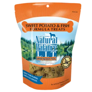 Natural Balance L.I.T. Limited Ingredient Sweet Potato and Fish Formula Treats for Dogs