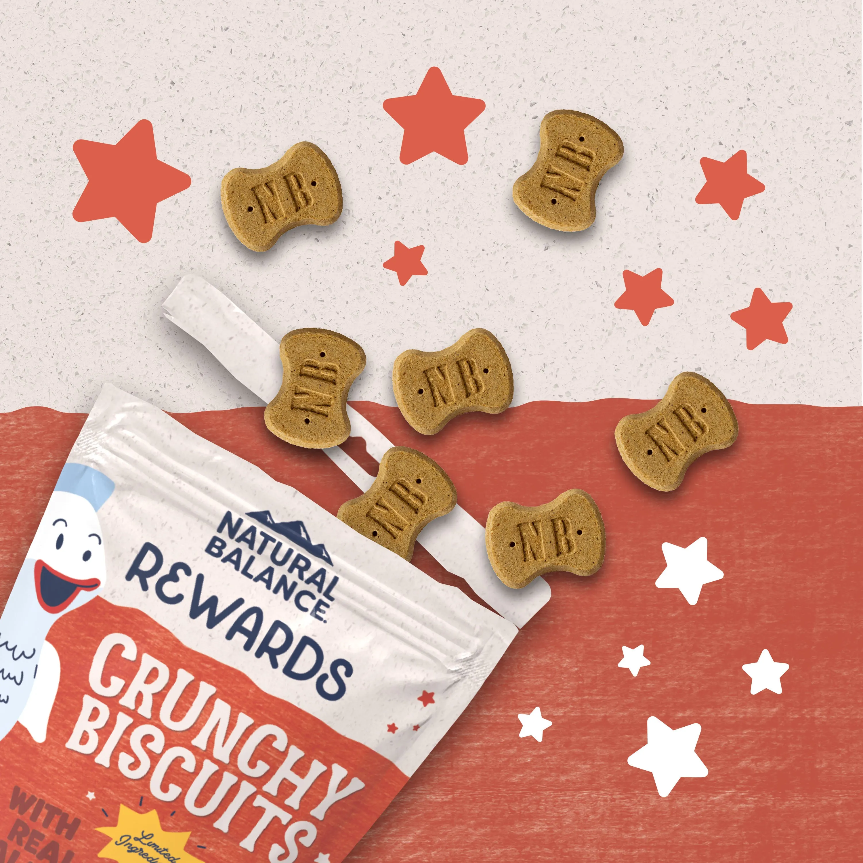 Natural Balance® Rewards Crunchy Biscuits With Real Salmon Dog Treat
