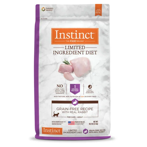 Nature's Variety Instinct Limited Ingredient Diet Rabbit Recipe Dry Cat Food