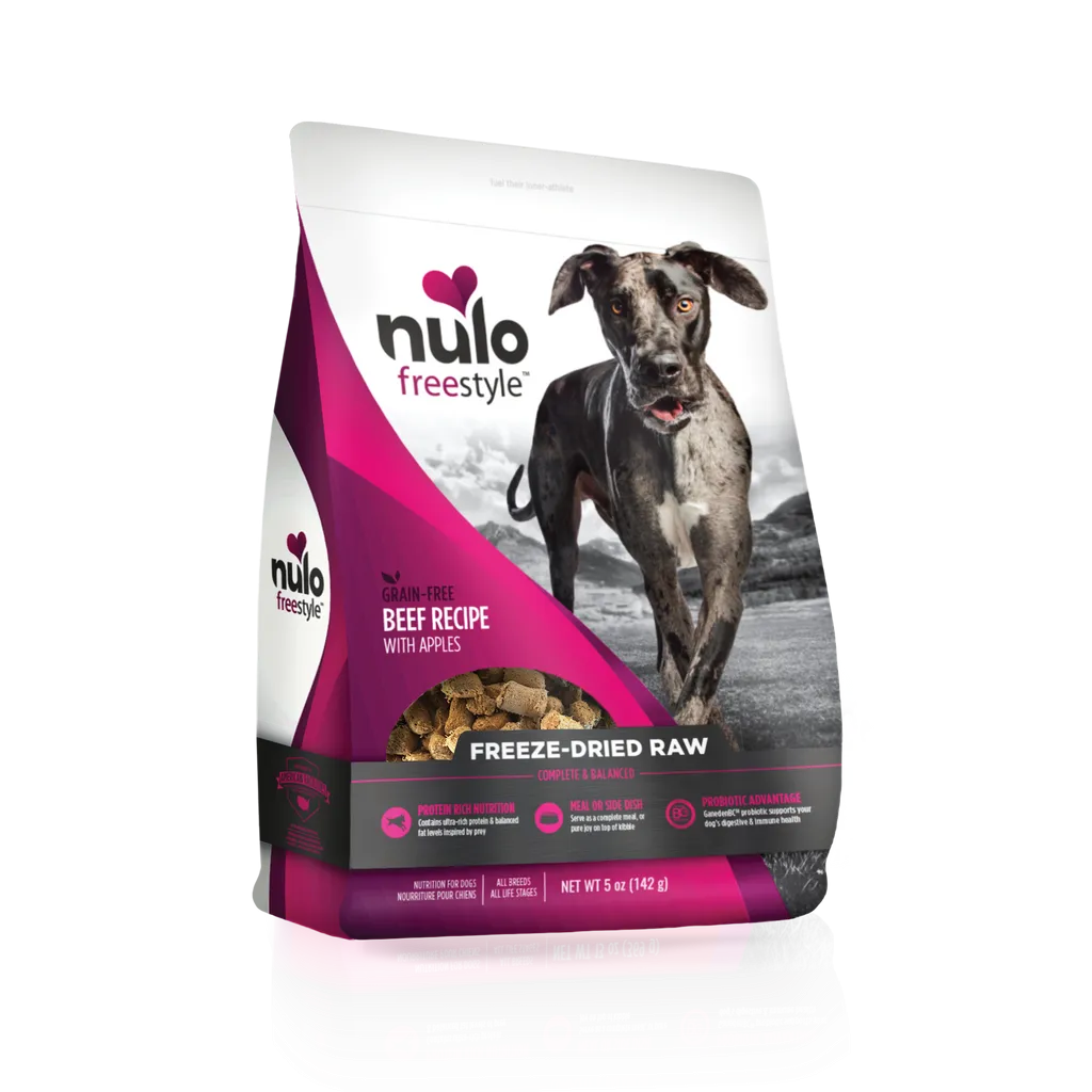 Nulo FreeStyle Dog Freeze-Dried Raw Grain-Free Beef With Apples