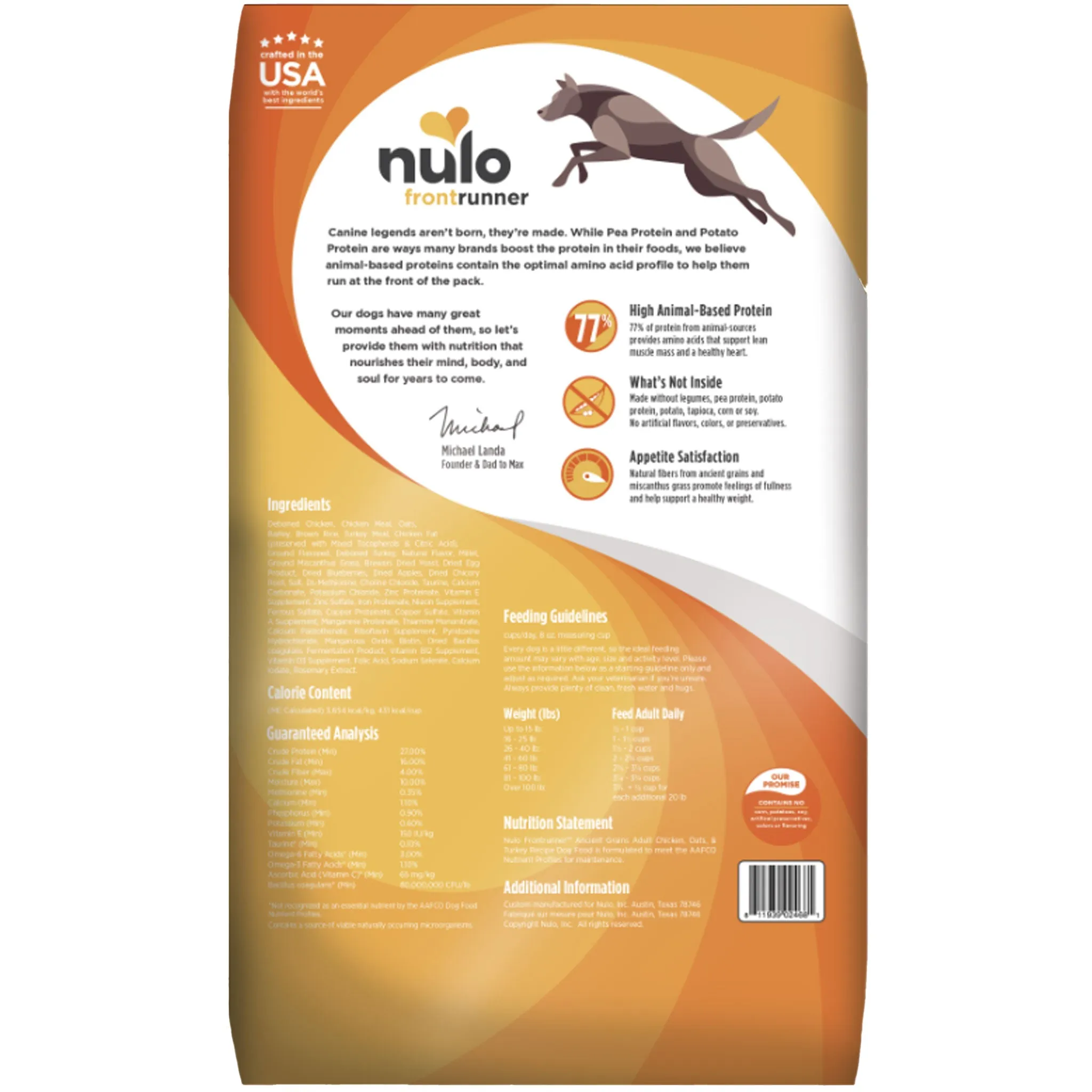 Nulo FrontRunner Chicken, Oats & Turkey Dog Food
