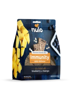 Nulo Immunity Daily Defense Functional Granola Bars For Dogs