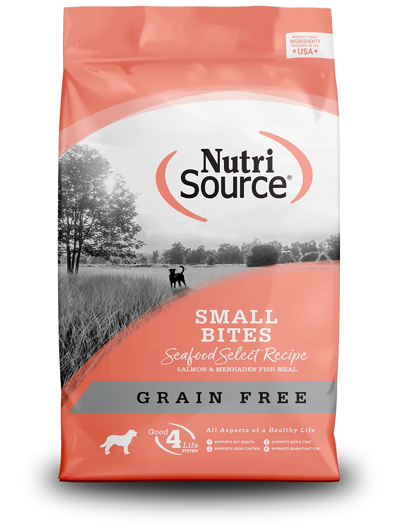 Nutrisource Grain Free Adult Small Bites Seafood Select Dry Dog Food