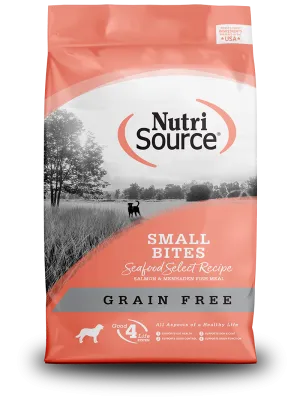 Nutrisource Grain Free Adult Small Bites Seafood Select Dry Dog Food