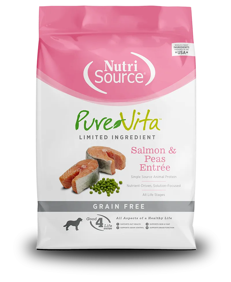 NutriSource® PureVita™ Salmon & Peas Entrée Grain Free Limited Ingredient Dog Food