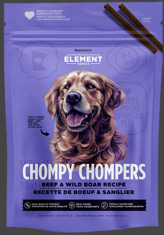 Nutrisource Element Series Beef and Wild Boar Chompy Chompers