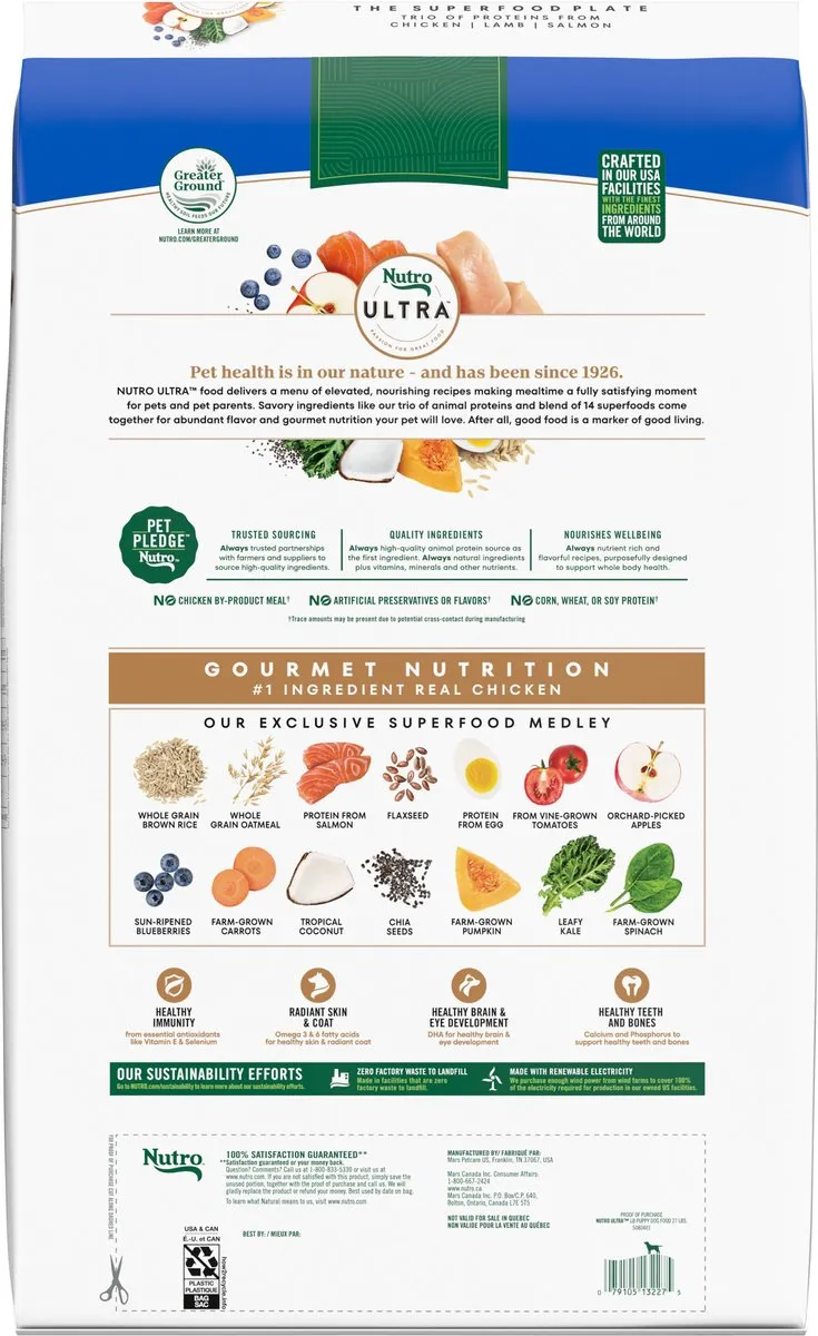 Nutro Ultra Large Breed Puppy Chicken, Lamb & Salmon Dry Dog Food