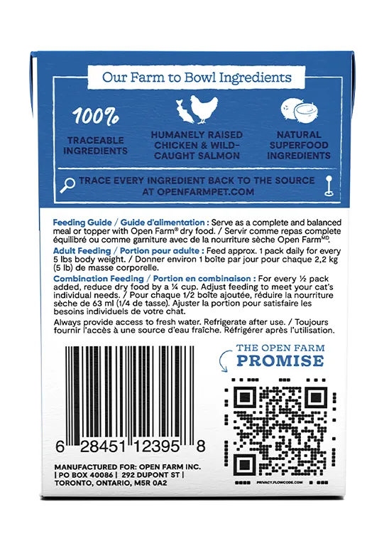 Open Farm Chicken & Salmon Rustic Blend Wet Cat Food