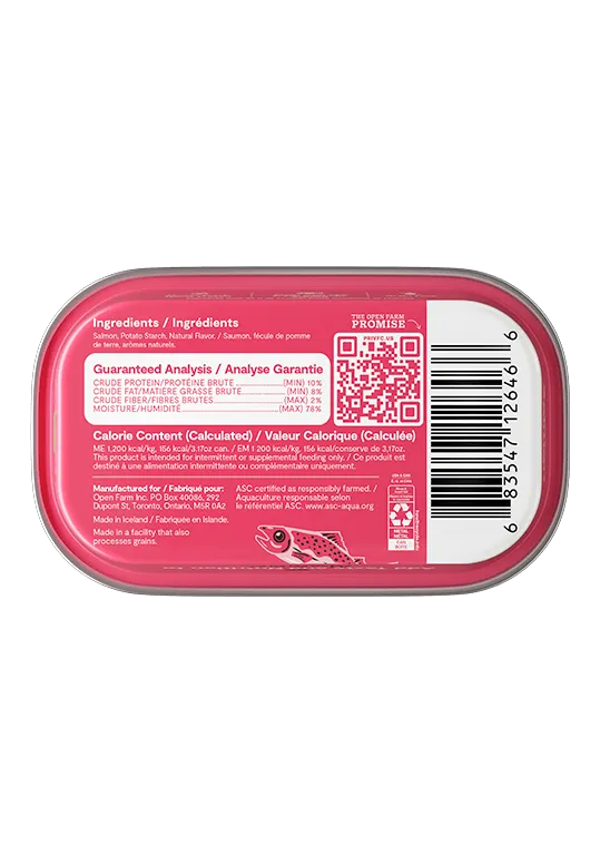 Open Farm Grain Free Salmon Wet Topper for Cats