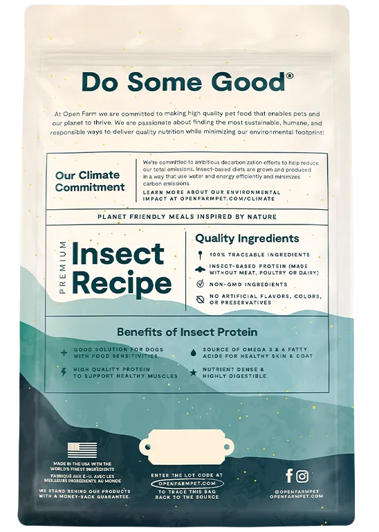 Open Farm Kind Earth Premium Insect Kibble Recipe Dry Dog Food