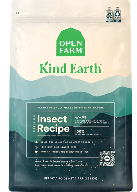 Open Farm Kind Earth Premium Insect Kibble Recipe Dry Dog Food